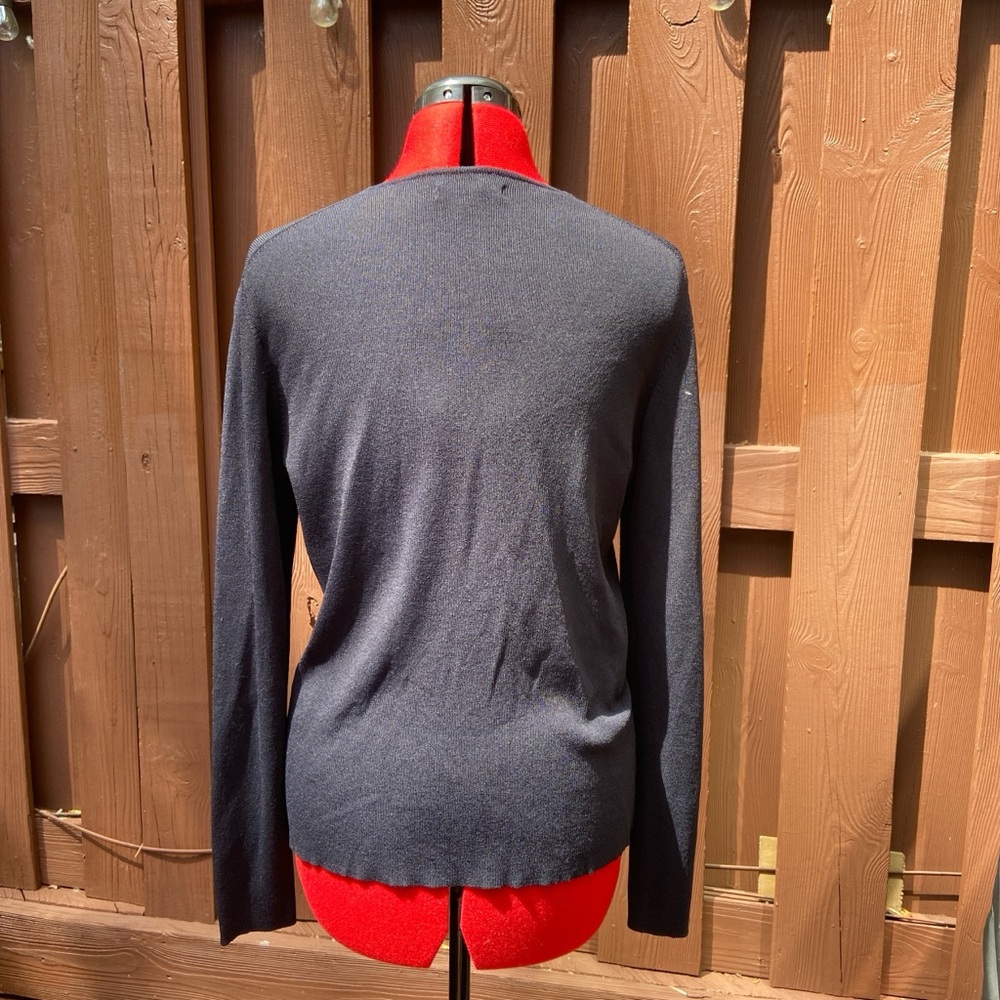 Classic Navy/Black Women's Sweater - Picture 3 of 5